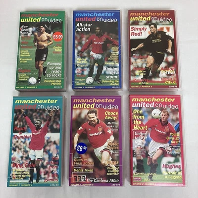 Manchester United On Video VHS Volume 1 Numbers 1-6 1994 95 Season Complete Year - Image 1 of 4