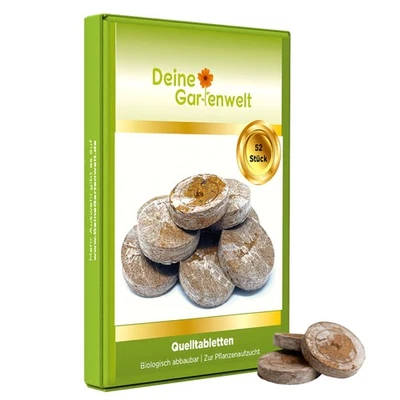 Swelling Tablets 52 x Coconut Peat Swelling Tabs - Cultivation Tabs for Cuttings - Image 1 of 4