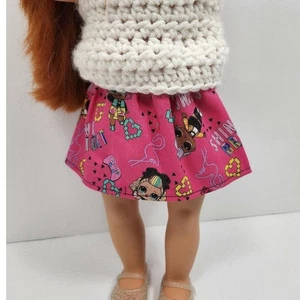 Falda muñeca 18" - hecha a mano - se adapta a American Girl, My Life, Our Generation - Imagen 1 de 4