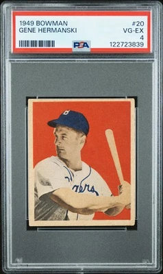 1949 BOWMAN #20 GENE HERMANSKI PSA 4 - Image 1 of 2