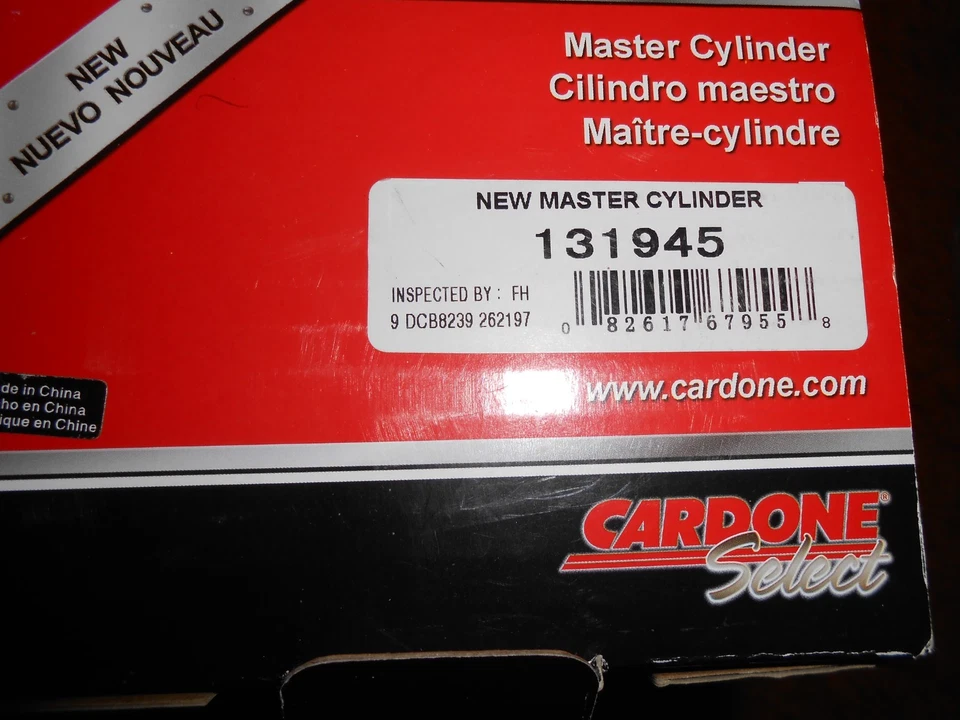 Brake Master Cylinder w/ Reservoir For Chevrolet El Camino 1983-1984 1985-1987 Foto 1 de 2