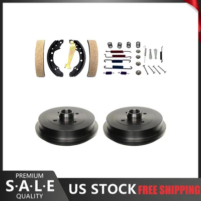 Kit de herrajes de tambores de freno y zapatas de freno traseros para Volkswagen Cabrio 1995-1999 Foto 1 de 4
