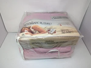 Vintage Sunbeam Regal automatic warming Heated blanket Queen Size Pink! 90x84" - Picture 1 of 9