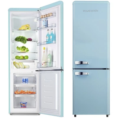 WOLKENSTEIN Kühl-Gefrierkombination Retro Kühlschrank KG250.4RT LB blau 249L - Bild 1 von 4