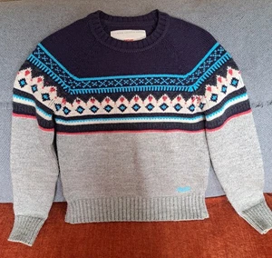 Superdry Ladies Vintage Nordic Knit Jumper Size XS. Multi coloured - Picture 1 of 7