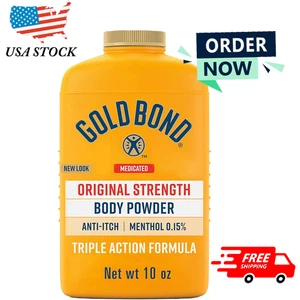 Gold Bond medizinisches Körperpuder 10 Unzen Talkumfrei Anti-Juckreiz Kühlung - Bild 1 von 8