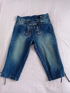 Damen Trachtenjeans, Trachten Jeanshose, 3/4 Länge, Gr. 36, Tracht - Bild 1 von 3