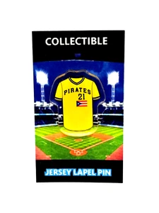 Pittsburgh Piratas Roberto Clemente Camiseta Solapa Pin-Clásico RETRO Coleccionable - Imagen 1 de 1