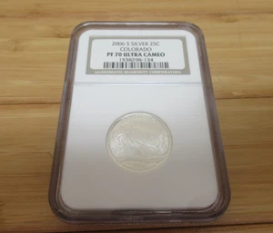 2006 S Silver 25 Cent Colorado State Quarter PF 70 Ultra Cameo NGC - nice! - Picture 1 of 5