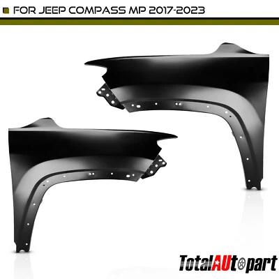 2 件全新挡泥板适用于吉普指南针 MP 2017 2018 - 2023 前驱动和乘客 — 第 1/4 张图片