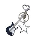 Guitar Guitar Keyring Star Musical Instrument Keychain  Couple Gift