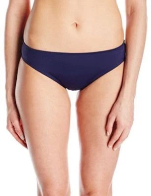 New Nautica Women's Signature Retro Pant Bikini Bottom, Navy, Size L - Image 1 of 2