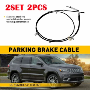 2PCS Black Parking Brake Cable For Jeep Grand Cherokee 2011-2020 52124961AH K - Foto 1 di 20