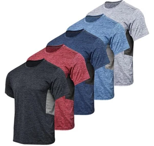5 Youth Dry-Fit Athletic Performance Short-Sleeve T-Shirt Boys & Girls - Picture 1 of 1