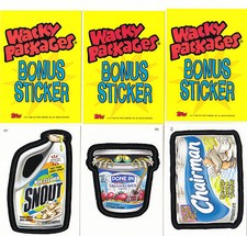 2005 Wacky Packages All New Series 2 (ANS2) **THREE BONUS STICKERS** B5,B6,B7