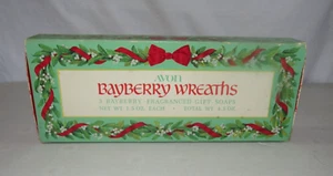 Vintage 1975 Avon Bayberry Kranz Seife (3) Stck. OVP Weihnachten Wohnkultur - Bild 1 von 6