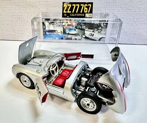 1955 Porsche 550A Spyder Diecast 130 w/Display James Dean “Little Bastard” 1:18 - Picture 1 of 15