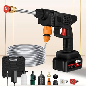 Portable Cordless High Pressure Car Washing Gun with 3 Washing Modes - Picture 1 of 5