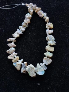Ethiopian opal nugget rough Beads 17-10 mm 9 inches strand  for jewelry making - Picture 1 of 5