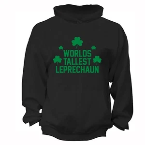 XtraFly Apparel Men Women's World's Tallest Leprechaun St. Patrick's Day Hoodie - Picture 1 of 3
