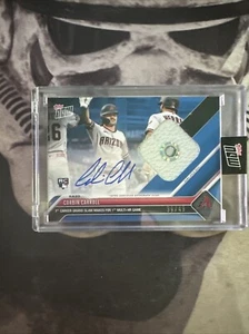 2023 Topps Now #411B Corbin Carroll On-Card Auto Blue Base Relic #/49 - Picture 1 of 1