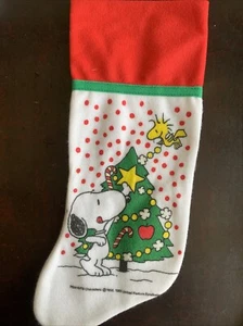 Medias de Navidad vintage de fieltro de árbol decoración pájaro Snoopy and Tweetie 15 noches - Imagen 1 de 7