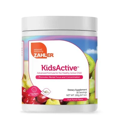 Zahler KidsActive, fórmula de concentración para niños en polvo, totalmente natural para niños... Foto 1 de 4