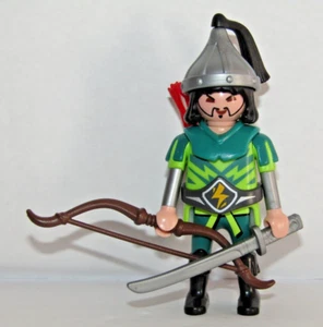 Playmobil  Samurai Archer  Warrior w/ bow & silver katana sword - C31 - Picture 1 of 4