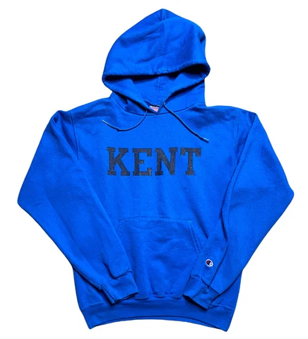 Vintage Kent State Champion Hoodie 1990s Men’s Small Blue Preowned Vtg 90s Cover