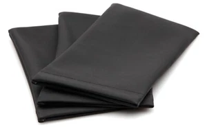 NEW Lot of 3 Soft Eyeglasses Glasses Case Pouch Black Cleaning Cloth 170x88mm - Picture 1 of 3
