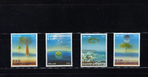 Greece 2071-74 Environment 2003 VF MNH Complete Set A5 BX1 Cover