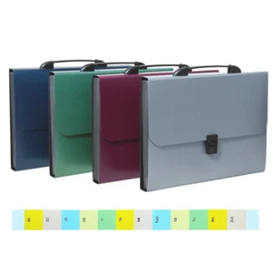 A4 document folder organizer document bag compartment folder with 12 compartments - Picture 1 of 1