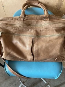 COLOMBIAN BAGS CO HANDGEFERTIGTE LEDER-REISETASCHE 20" X 14" X 10" - Bild 1 von 16