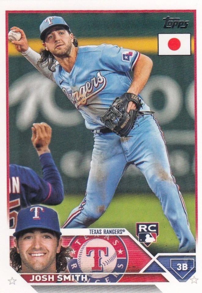 JOSH SMITH TOPPS JAPAN ROOKIE CARD RC TEXAS RANGERS #8 2023 23 - Image 1 of 1