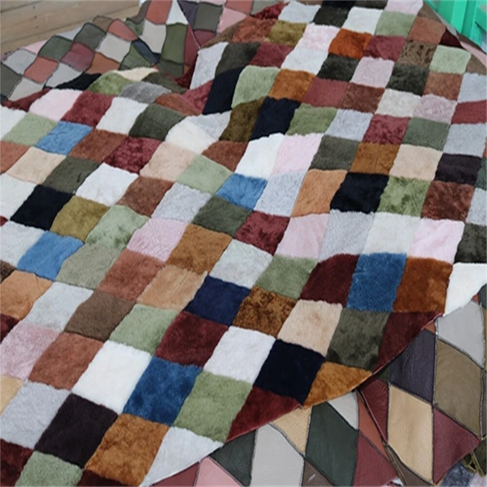 Real Fur Rug Blanket Throw Sheep Wool Shearling Sheepskin Rug 100×80 / 120X60 CM - Image 1 of 4