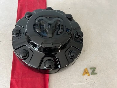 #AZ 19-25 Ram 3500 Doble NEGRO TRASERO 8 tapón central de rueda 6UV29TRMAA MOPAR Foto 1 de 4