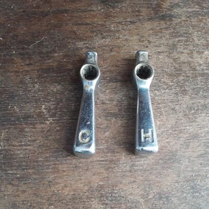 Antique Vintage Sink Handles to Cast Iron Sink Hot and Cold Marked H and C - Picture 1 of 15