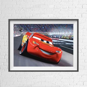 DISNEY CARS LIGHTNING MCQUEEN ANIMATION POSTER PICTURE PRINT Sizes A5 to A0 *NEW - Picture 1 of 14