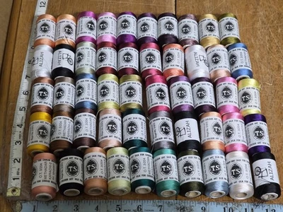 Embroidery Machine Thread SPOOLS  silk art embroidery 50 IN LOT NEW - Image 1 of 4