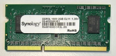 Synology RAM Arbeitsspeicher DDR3L 1600 2GB CL11 SODIMM ECC - Bild 1 von 3