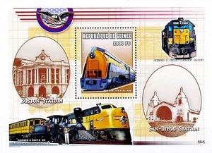TRAINS of the USA = HUDSON, etc CLASSIC LOCOMOTIVES S/S MNH - Picture 1 of 1