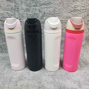 Lote de 4 botellas de agua Owala aisladas de 24 oz FreeSip blancas, negras y rosas (x2) - Imagen 1 de 16