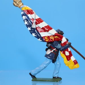 VINTAGE FIGURES Civil War UNION STANDARD BEARER 54th REGT NR-MT COND #2 - Picture 1 of 3