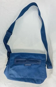 Longchamp Le Pliage Umhängetasche Handtasche blau 12” quer ca. 9” hoch - Bild 1 von 9