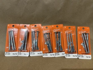 "Lote de 7 - 3 piezas - Tornillos para madera de cabeza plana chapados en zinc Phillips #14x3"" 21130" - Imagen 1 de 3