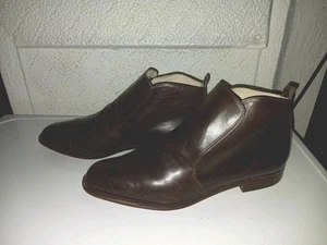 Vintage Mulberry Chelsea Boots Schuhe EU-41 Leder Braun Schnürer Made In Italy - Bild 1 von 18