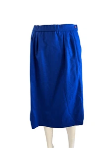 Pendleton womens 6-8 bright royal blue 100% virgin wool high waisted hand tailor - Picture 1 of 5