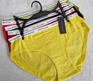 Women Tommy Hilfiger 5 pack cotton panties briefs knickers underwear size L - Picture 1 of 2