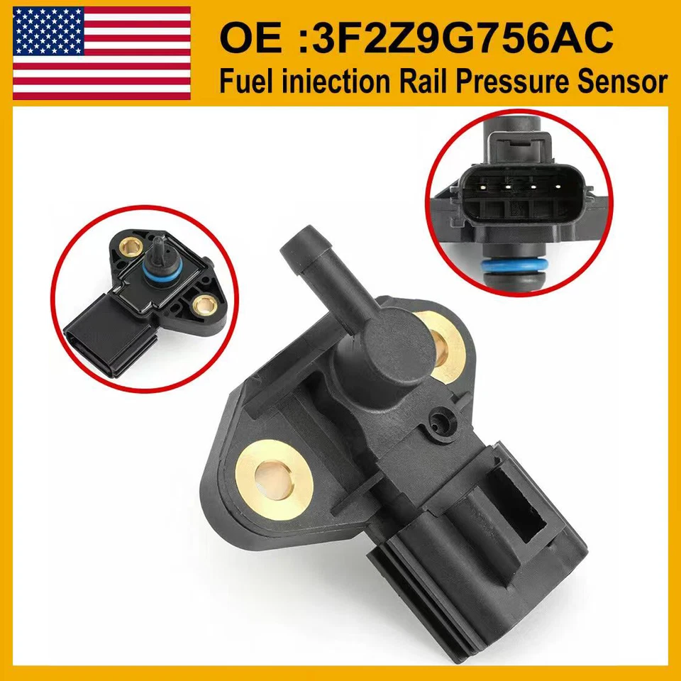FOR Ford Motorcraft Fuel Injection Pressure Sensor CM-5229 3F2Z-9G756-AC - Image 1 of 4