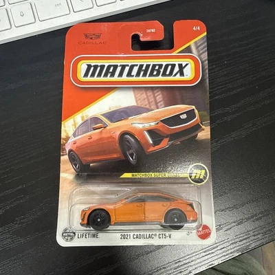 2025 Matchbox SC#4 2021 Cadillac® CT5-V ORANGE METALLIC | SUPER CHASE | FSC - Image 1 of 4